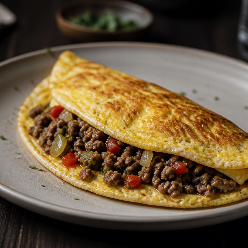 Special Omelette with Meat